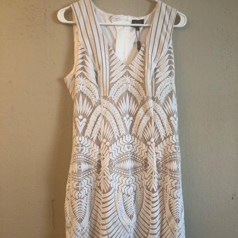 Bardot White & Nude Dress